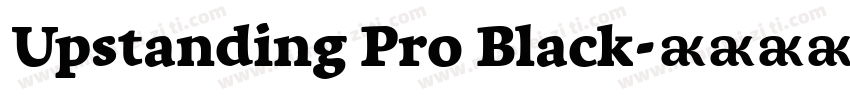 Upstanding Pro Black字体转换